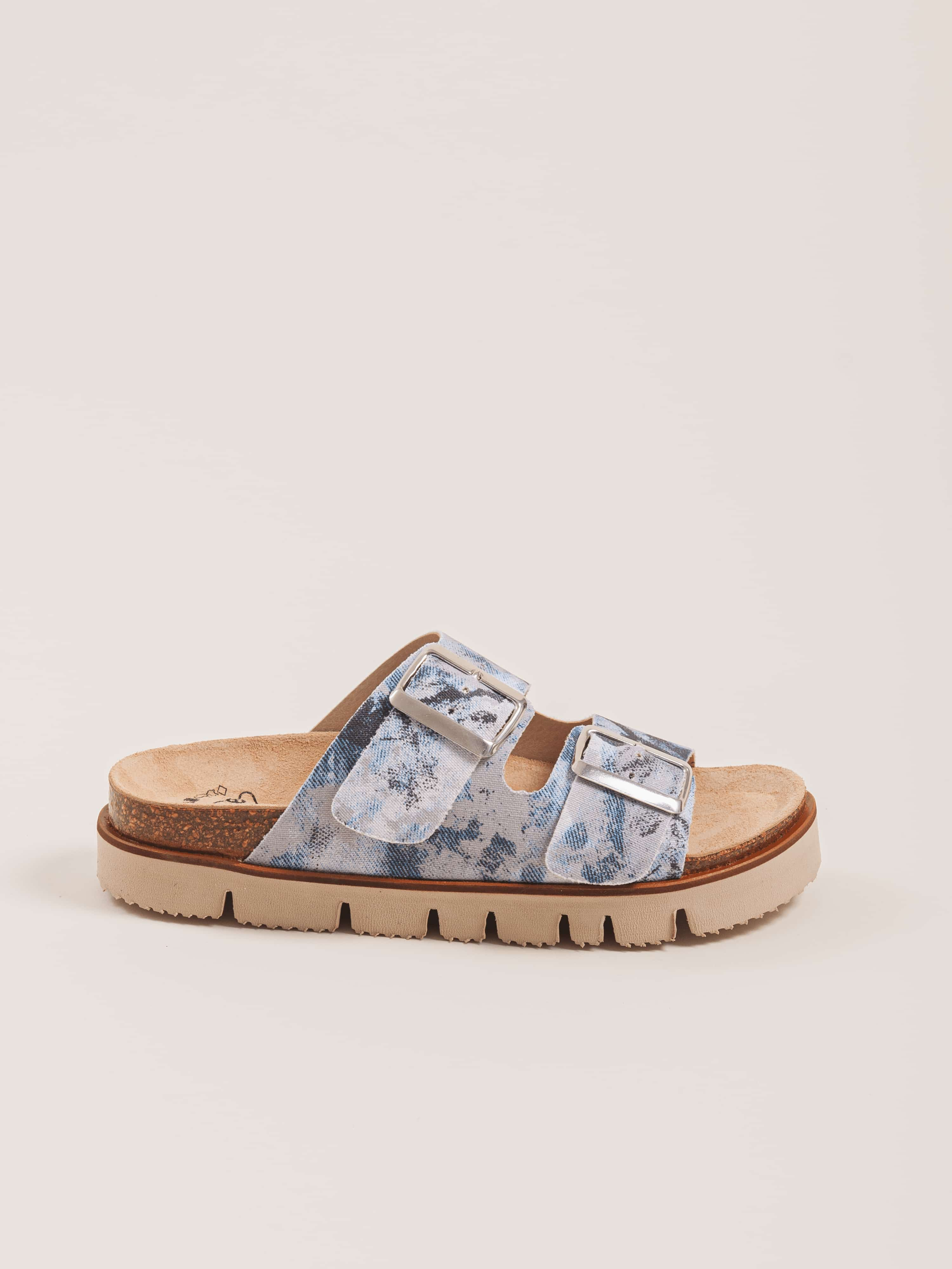 Flat sandals AQUA VAIANA Light Camouflage