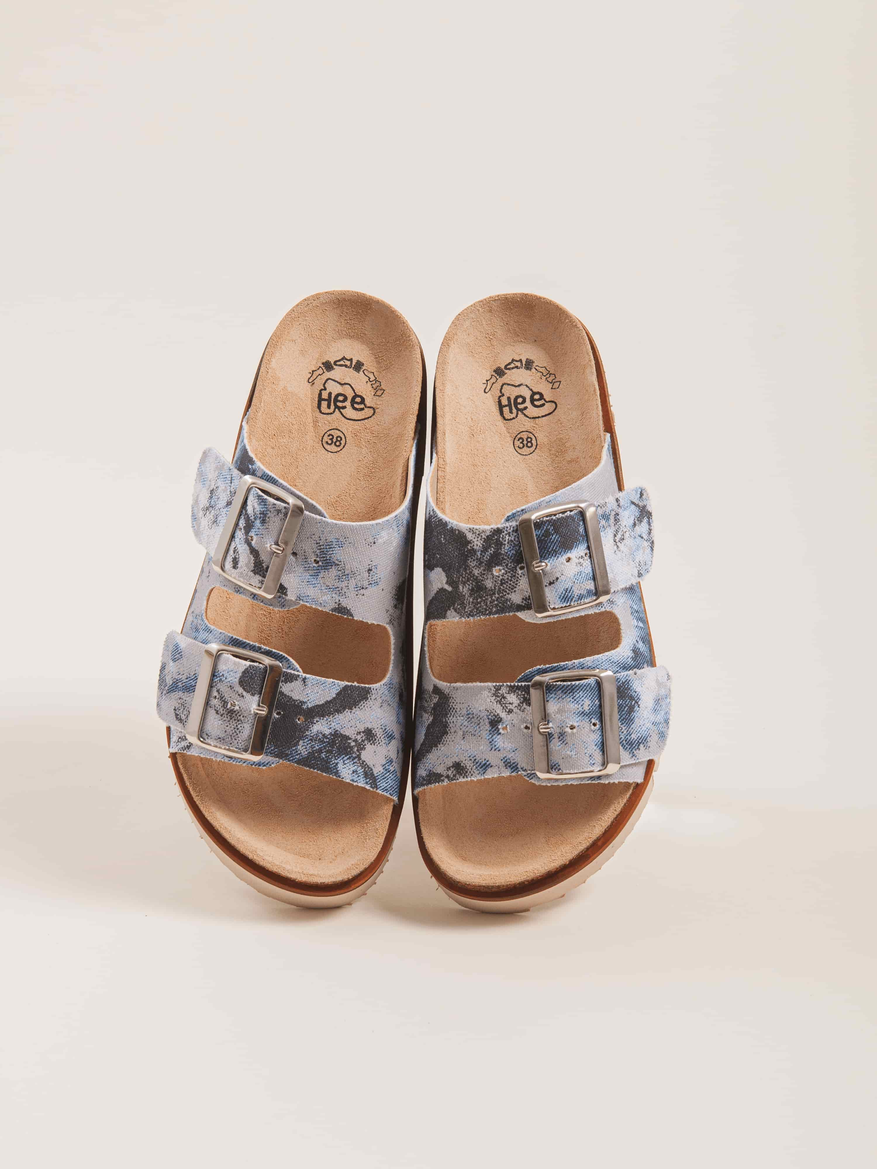 Flat sandals AQUA VAIANA Light Camouflage