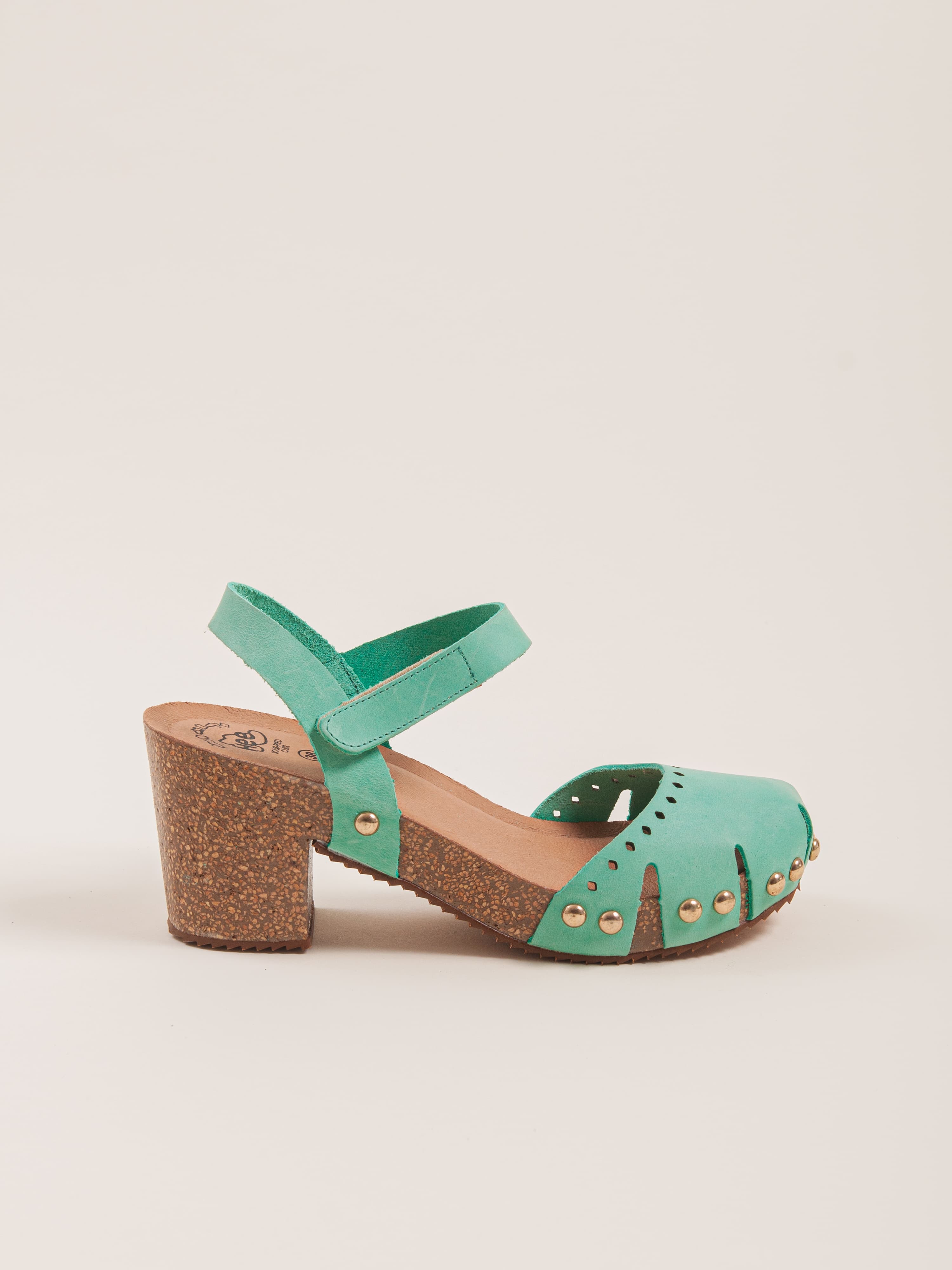 Wide heel sandals TERRA CLOE Turquoise